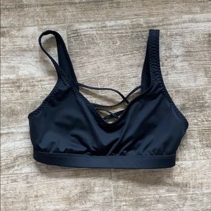 Black VS Sport bra, straps back, SMALL